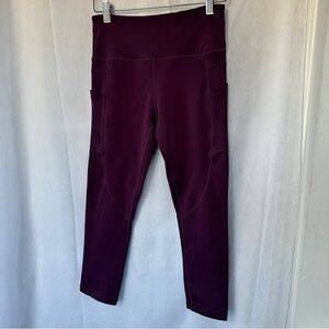 3/$20 💥 Zyia Active Purple Athletic Stretchy Pocket Leggings Sz 4